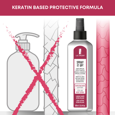 SPRAY IT UP ! 3 to 5 times more VOLUME